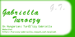 gabriella turoczy business card